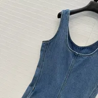 Women's Washed Denim Jumpsuit, Sleeveless Tank Jumpsuit, High-Quality Flared Pants, 2026 Spring New Arrival, Y2K Style - Image 3