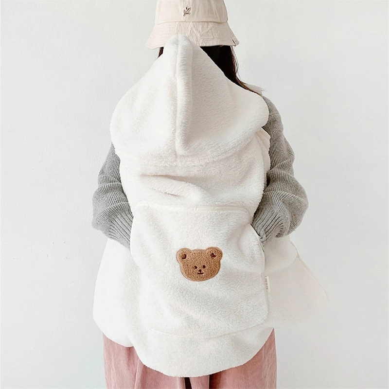 

New Soft Baby Blanket Cartoon Coral Fleece Embroidered Bear Rabbit Warm Comforter Baby Stroller Blanket Infant Cloak Nap Cover