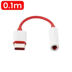 90 Degree Elbow 3.5mm Audio Cable - Male to Male Aux Wire for Speakers and Headphones (Type C to 3.5mm 0.1M)