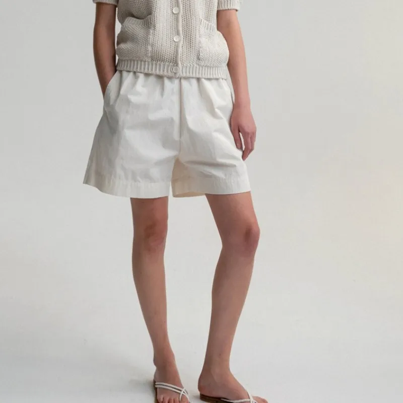 

Женские повседневные шорты, Новинка лета 2023, женские свободные облегающие шорты с высокой талией и кулиской, популярные брюки