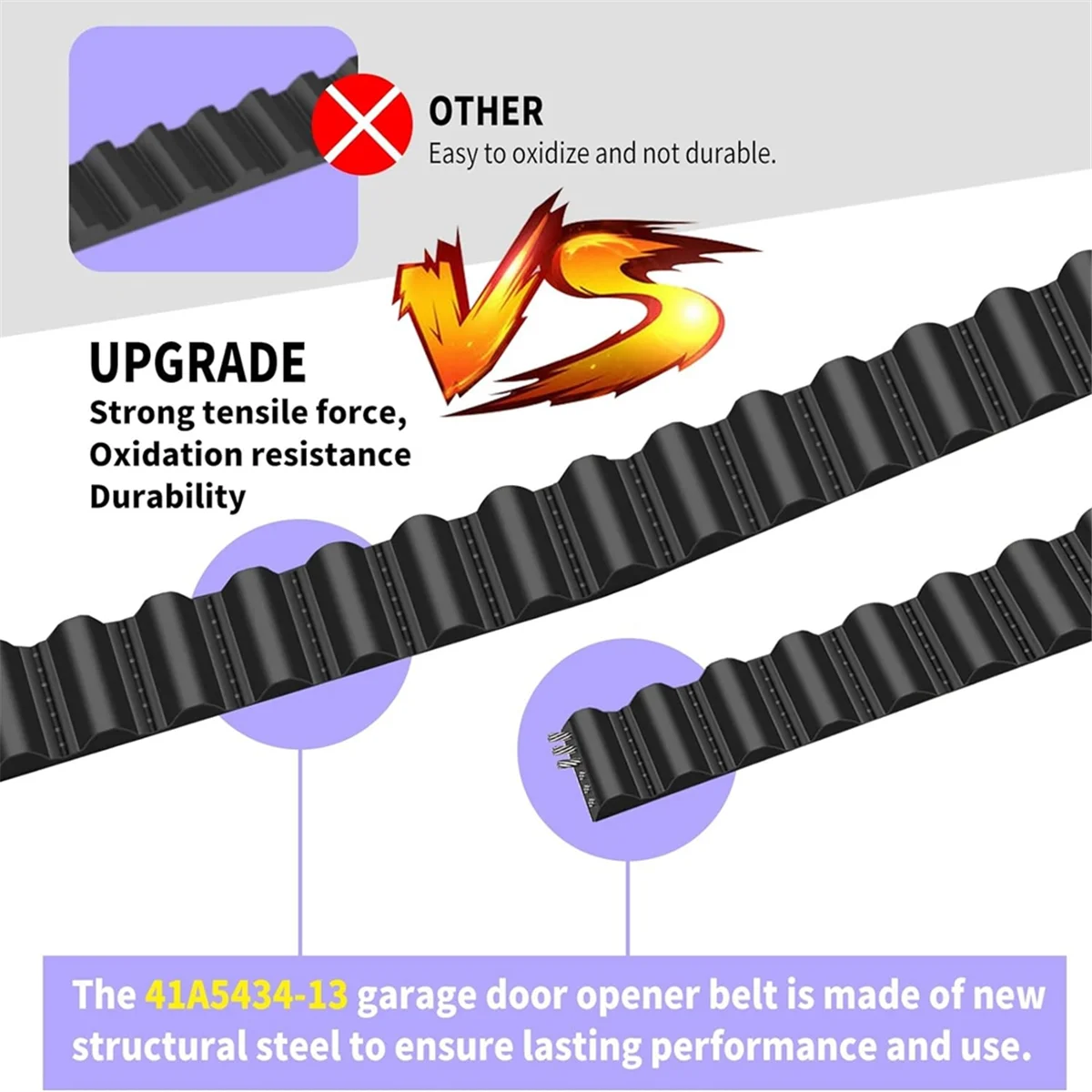Drive Belt 41A5434-13A for 8ft Chamberlain Craftsman Garage Door Opener Belt Assembly, Fits 41A5434-13,041A5434-13 HOT
