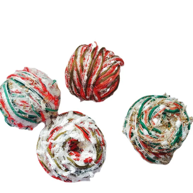 Christmas Special Hand Wool Mixed Thread Diy Tassel Hand Book Decoration Hand Made Knitting Wool Wrapping Thread Yarn Material 5