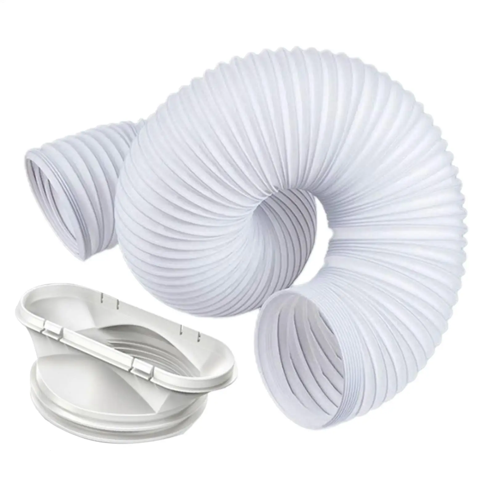 Portable Air Conditioner Hose  150/130mm Diameter Anti-Clockwise Thread,Length up to 300mm AC Hose for Tent RV Window Outdoor