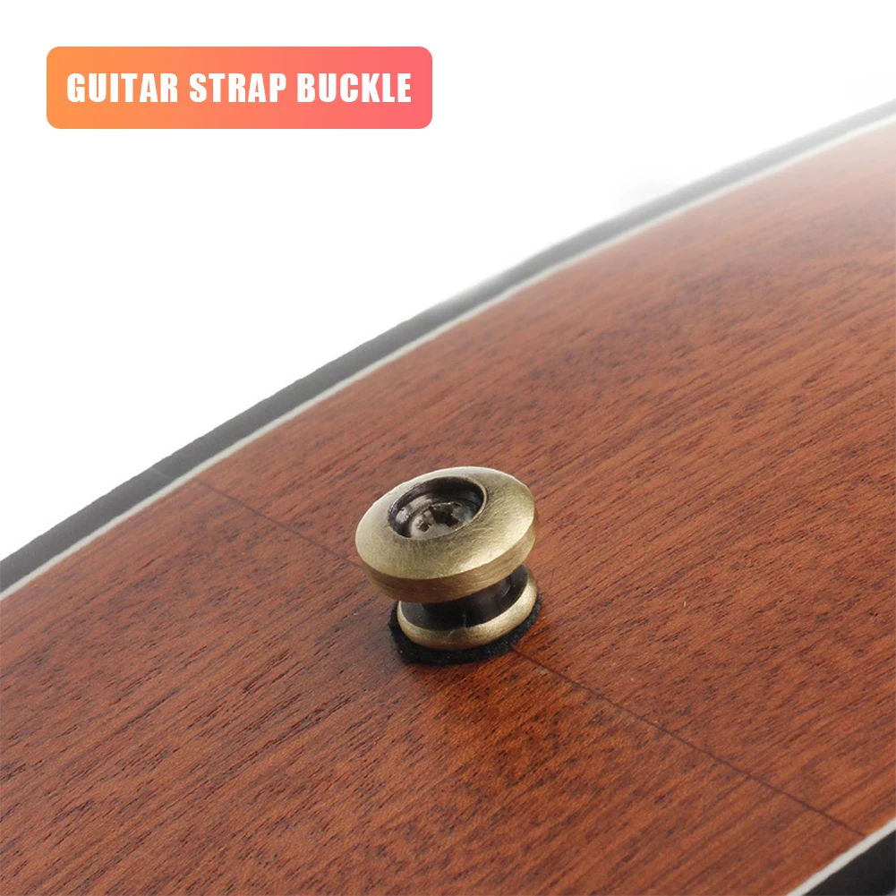 COYUN 6 stuks gitaarriemknoppen 6 stuks gitaarriemsloten, riemblokken, metalen uiteinde, met bevestigingsschroeven, gitaarriemknop, metalen eindpin voor gitaar COYUN 6 stuks gitaarriemknoppen 6 stuks gitaarriemsloten, riemblokken, metalen uiteinde, met bevestigingsschroeven, gitaarriemknop, metalen eindpin voor gitaar