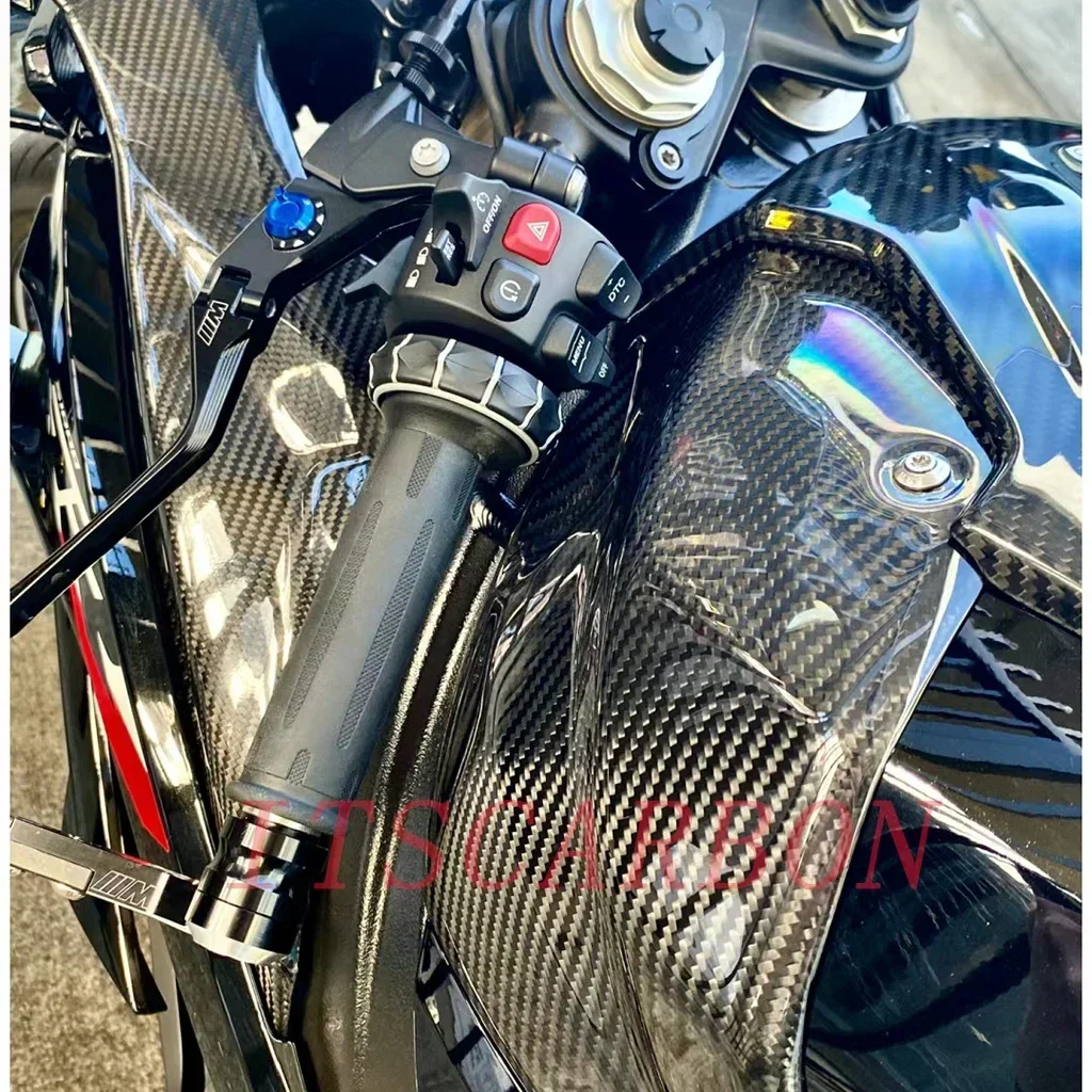 BMW バイク パネル光沢 S1000R S 1000R S1000 RR 2021 完全で 100% カーボンフェアリングサイドパネル BMW バイク パネル光沢 S1000R S 1000R S1000 RR 2021 完全で 100