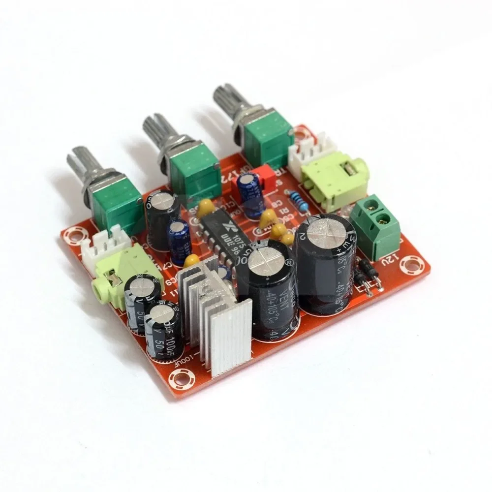 12V XR1075 BBE Tone Adjust Module Bass Treble Volume Control 2 Channel