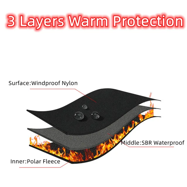 Xiaomi Téli Termikus Kesztyű Vízálló Szélálló Kültéri Sport Meleg Kerékpáros Teljes Ujj Érintőképernyő Férfiak Nők - Image 3