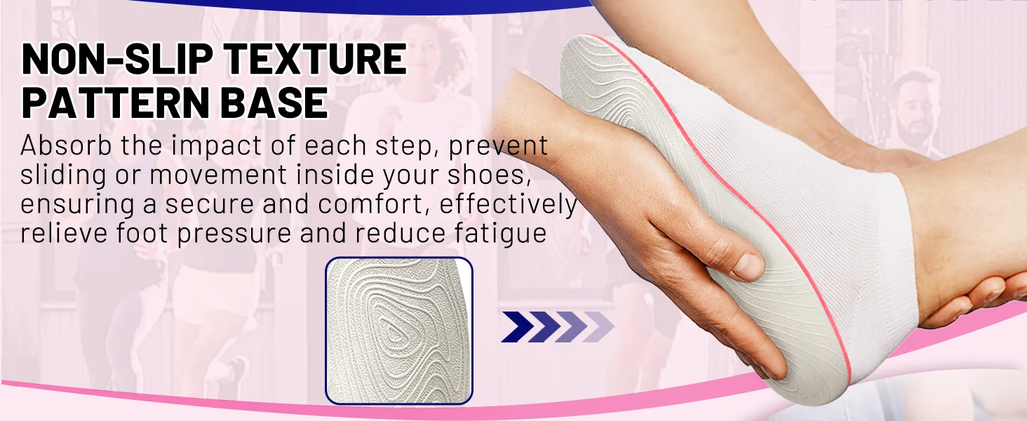 IFitna Orthopädische Sport-Einlegesohle mit hoher Fußgewölbestütze für Männer und Frauen, lindert Plantarfasziitis, Plattfüße, Fersenschmerzen, orthopädische Sohle. – Detail 7
