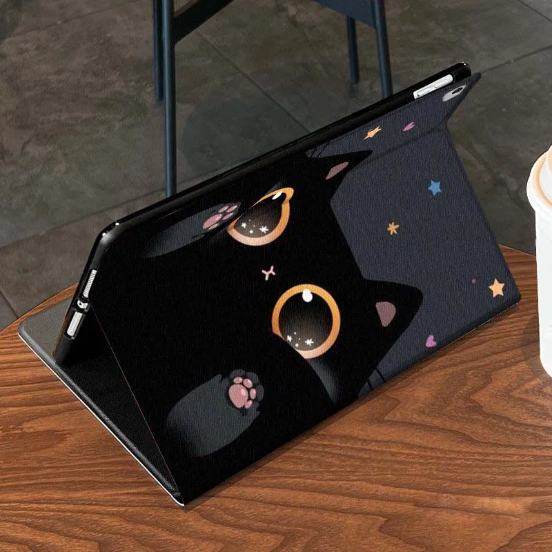 Cartoon Cat Star Tablet Case - Universal 10-Inch Cover