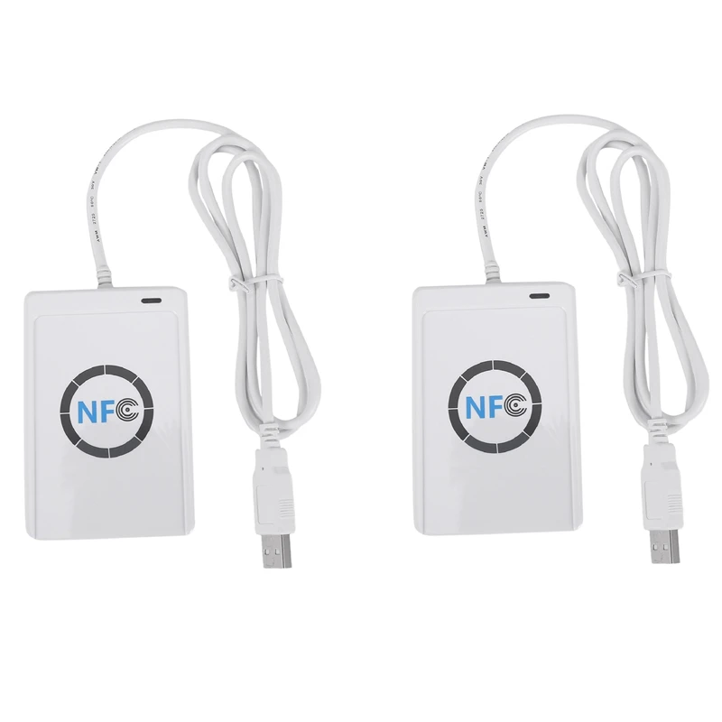

Top Deals 2X USB NFC Card Reader Writer ACR122U-A9 China Contactless RFID Card Reader Windows Wireless NFC Reader