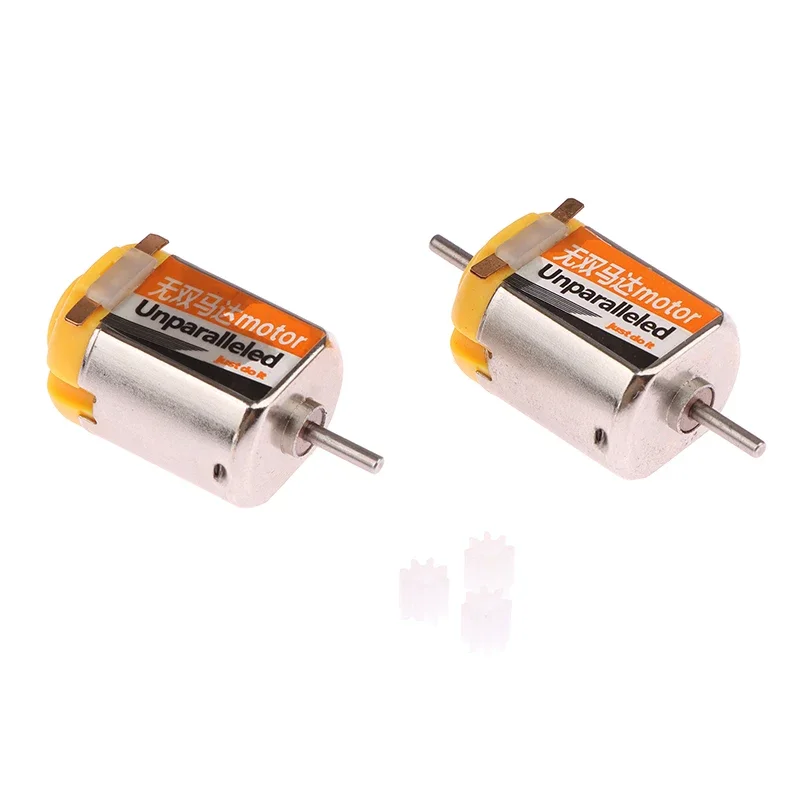 1개 3V 66000RPM 고속 모터 미니 4WD 레이싱 카 모델 장난감용 손으로 감는 모터