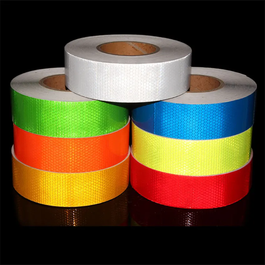 50M Reflective Material Tape Sticker Self-adhesive Warning Reflect Film Car Stickers Waterproof Reflector Strip For Bikes Truck