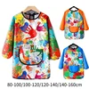 Children's Painting Waterproof Long Sleeved Cover Kindergarten Art Painting Reverse Dressing Baby Eating Bib Kids  Apron 5