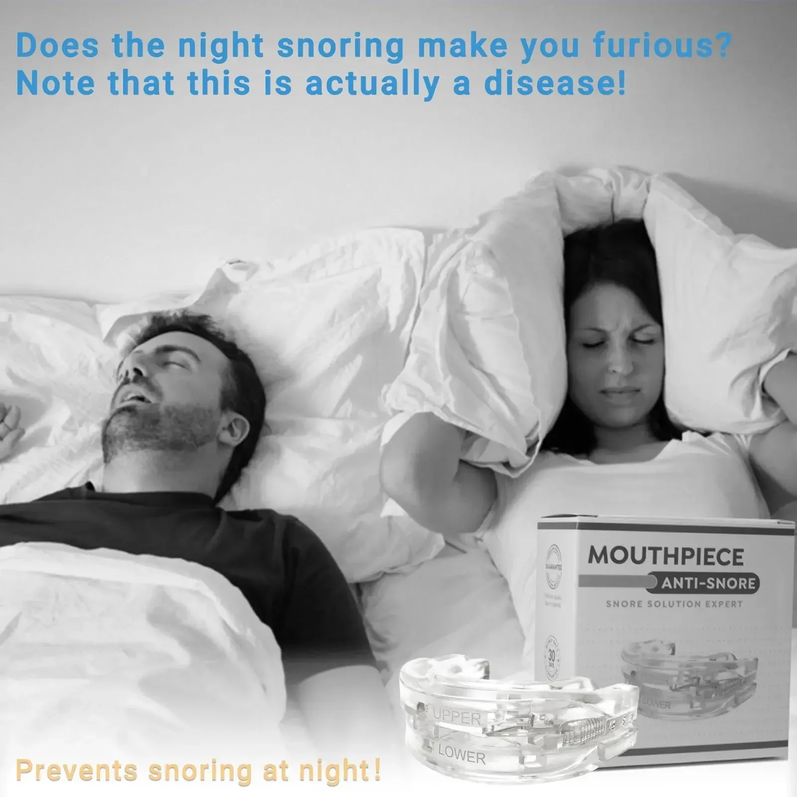 Anti Snoring Mouth Guard Anti-Snoring Mouth Guard Adjustable Mouthpiece Night Time Teeth Mouthguard & Sleeping Bite Guard for Bruxism and Stop Snoring anti snoring mouth guard