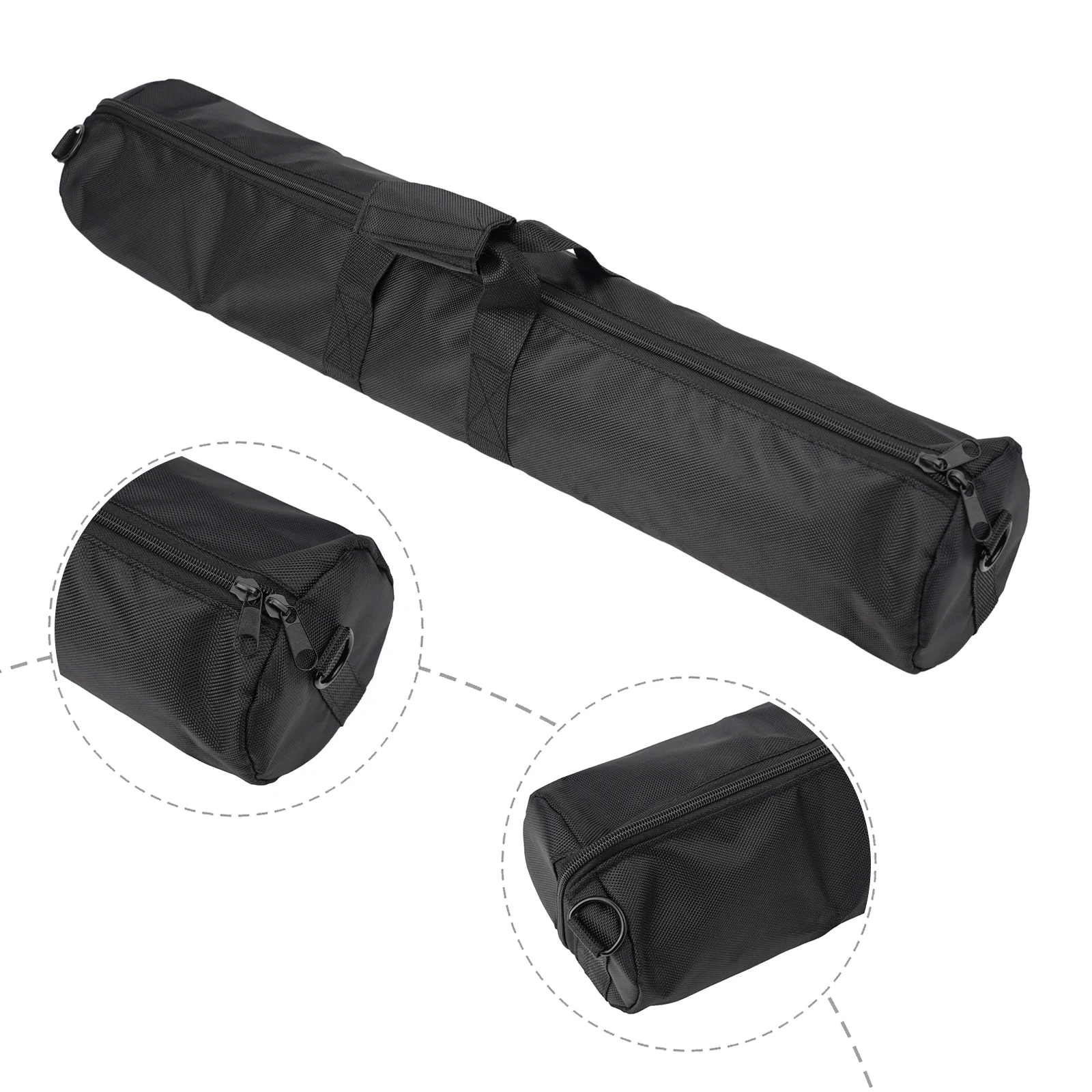 Portable Light Stand Tripod Bag Waterproof Oxford Fabric Foldable Travel Carrying Case Smooth Zippers Shoulder Strap 40-120cm