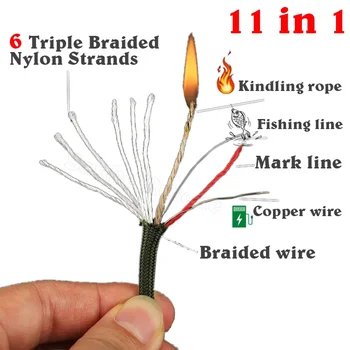 Premium Multi-Function 11-Core Survival Paracord 1