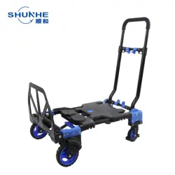 Convertible platform trucks folding platform trolley cart hand trolley