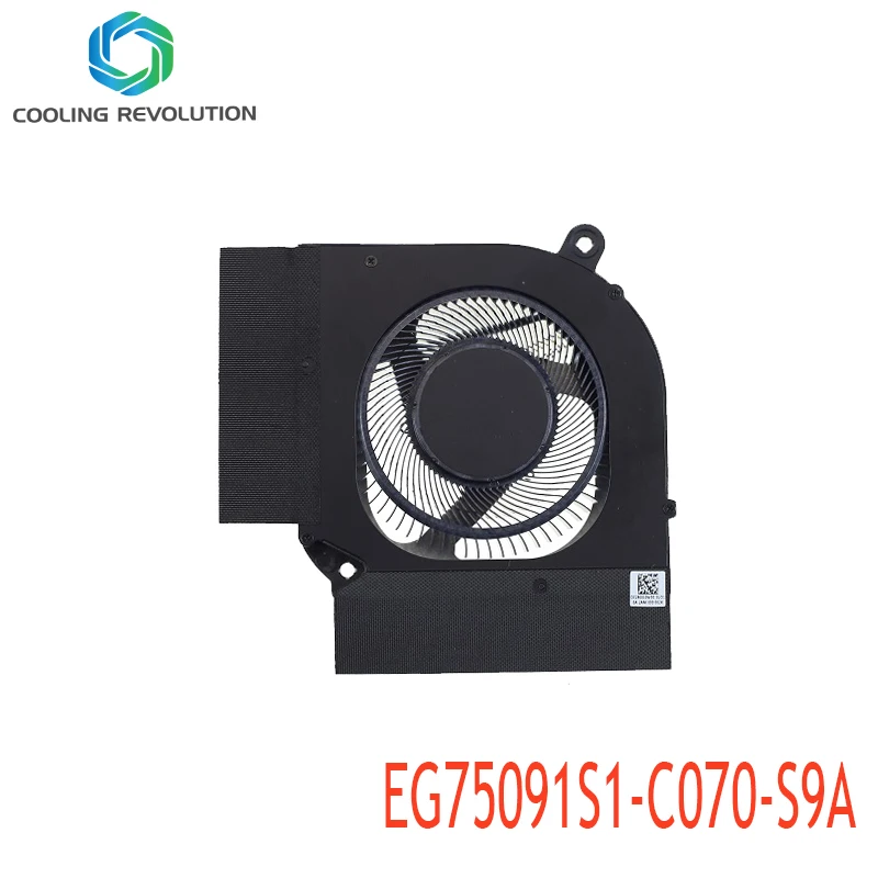 Ventilador de Refrigeração da Cpu do Portátil Eg75091s1-c070-s9a Dc12v 7.20w 4pin