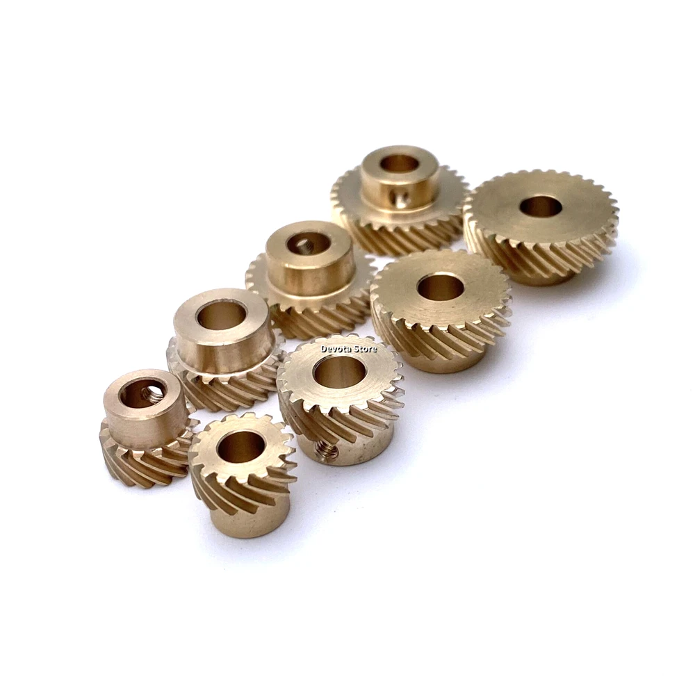 Precision 0.5M 10T-30T 45 Degree Left-Handed Helical Gear Staggered Angler Gear Set DIY GOOD Parts