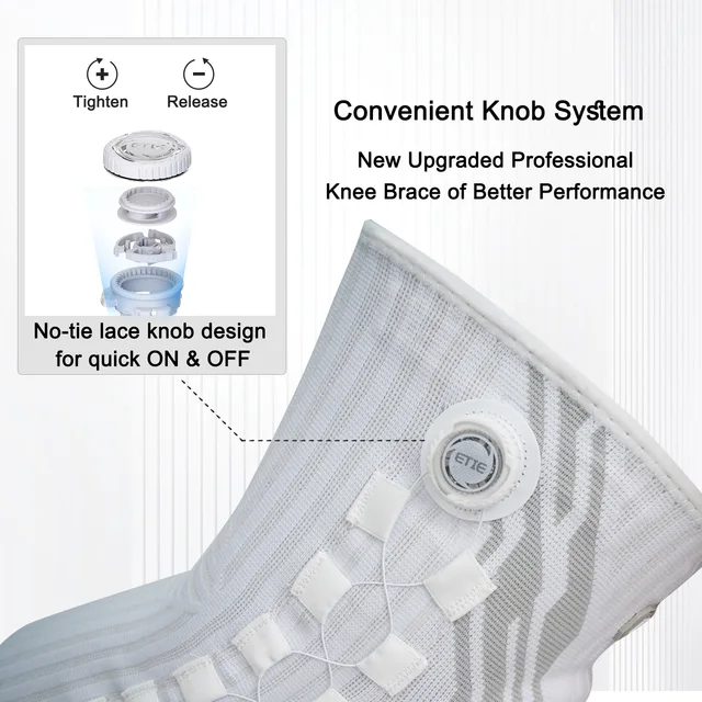 Kuangmi Smart Knob Knee Brace with Patella Gel Pad and Lateral Stabilizer, Compression Knee Brace for Exercise (Single), KMh752 2