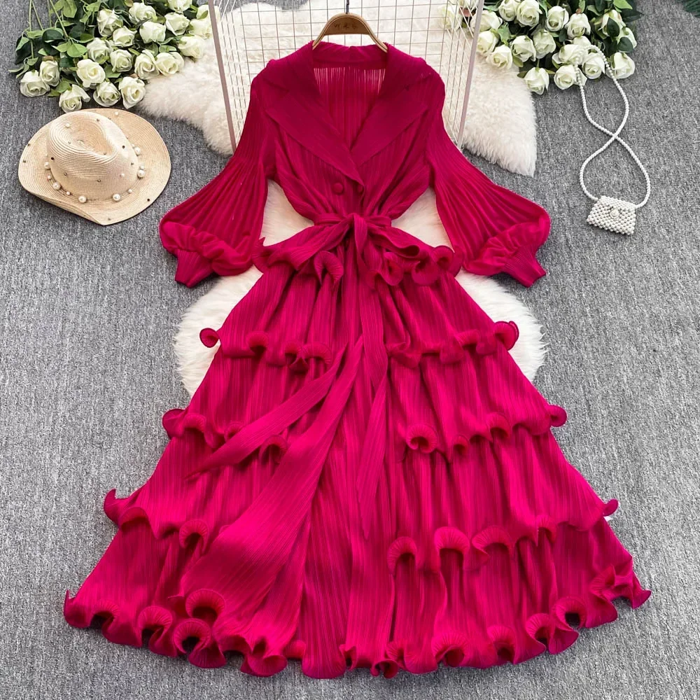 أنيقة طويلة الأكمام محززة الرقبة شيك ضمادة الأزياء...