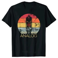 VU Meter Music Sound DB DJ Retro Vintage Classic T Shirt Men Casual Short Sleeve Tees Tops Harajuku Analog Audio Mens Clothing 2