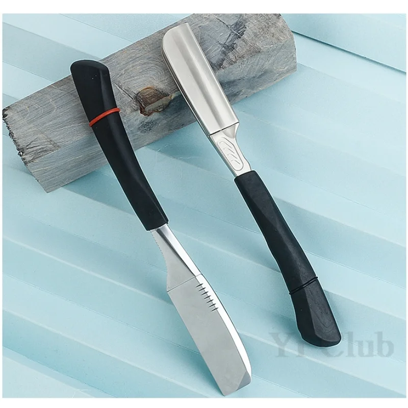 Straight Handle Shaver Japanese Manual Shaving Razor Hair Salon Safety Feather Blade Holder Men's Hair And Beard Trimmer Y0630 5