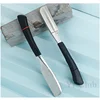Straight Handle Shaver Japanese Manual Shaving Razor Hair Salon Safety Feather Blade Holder Men's Hair And Beard Trimmer Y0630 5