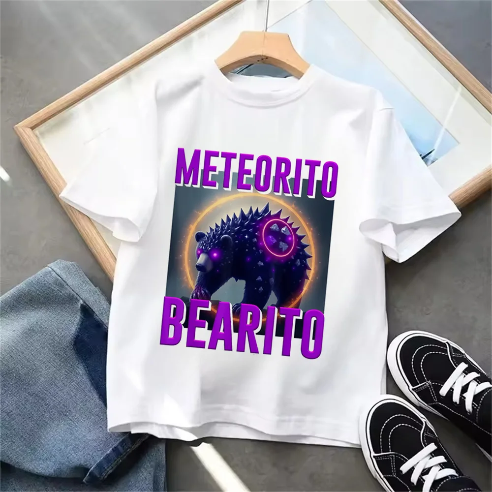 Italian Brainrot Animals Kids T-shirt - Cute and Absorbent Casual Summer Tee