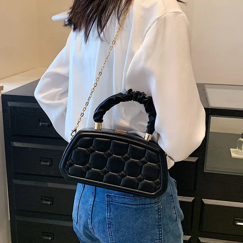 NEW Handbags Trend Design Bags for Women PU Leather Diamond Lattice High-grade Sense Classic All-match Phone Pouch Shoulder Bag