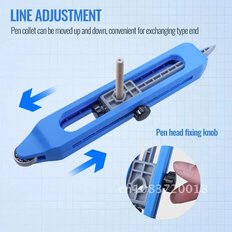 

Adjustable Contour Gauge With Lock Precise Profile Scribing Ruler Woodworking Scribe Gauge Line Maker Measuring Tool Escribir