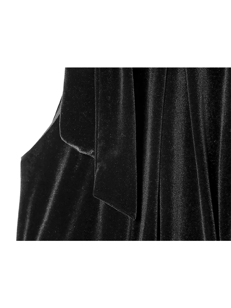 2026 Summer Women Sexy Top Chic Bow Tied Velvet Blouse Female Slimming Vest Elegant Ladies Solid Color Fashion Halter Top