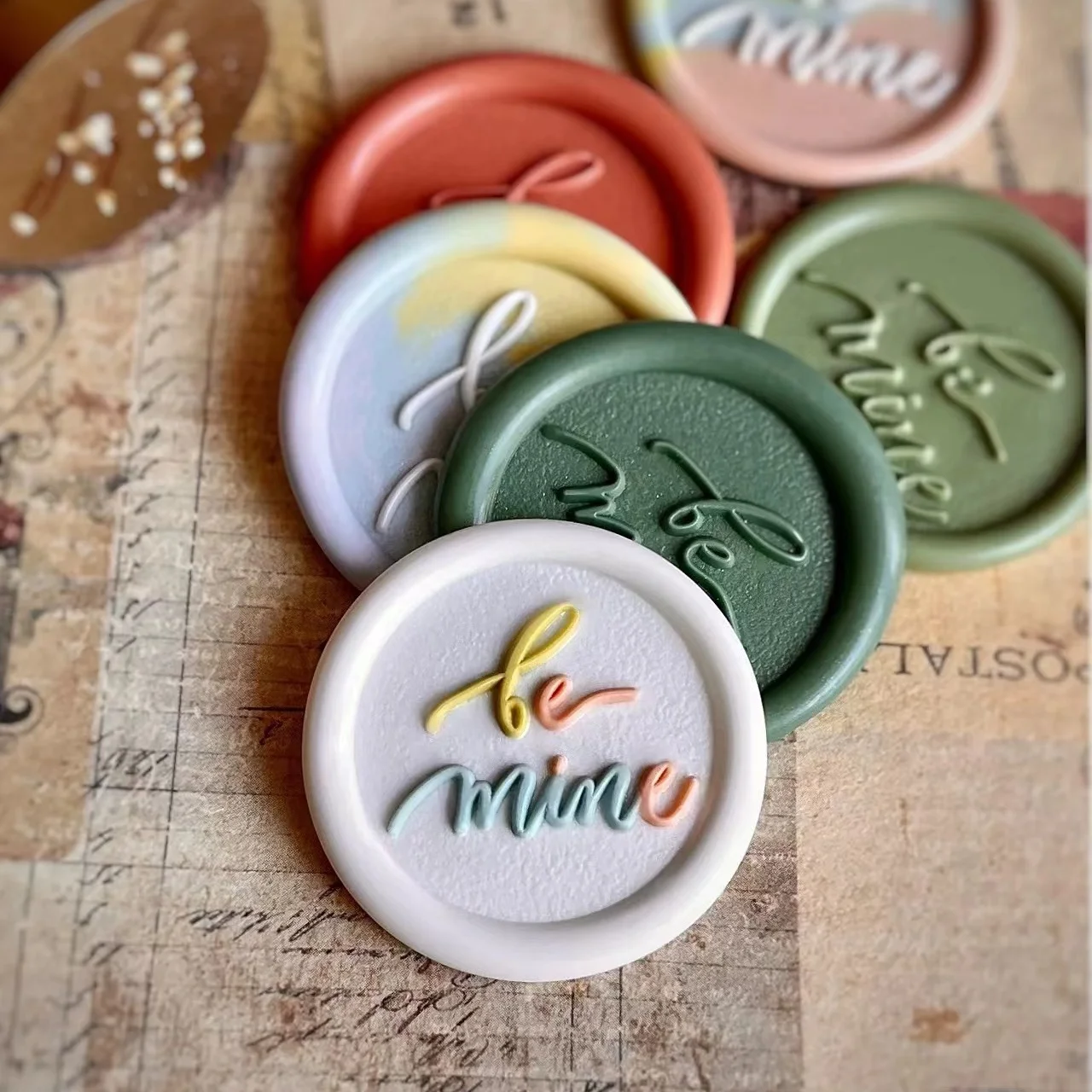 Bronze Head Fire Seal Stamp Animal Carving Eming Rabbit   Lamb Unique ape Enaving Cute Stationery Busin