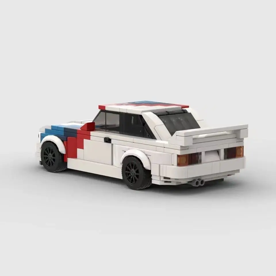 MOC Technical M3 E30 455pcs racing sportscar Vehicle Speed Champion Racer Building Blocks Brick Creative Garage Toys for Boys 3