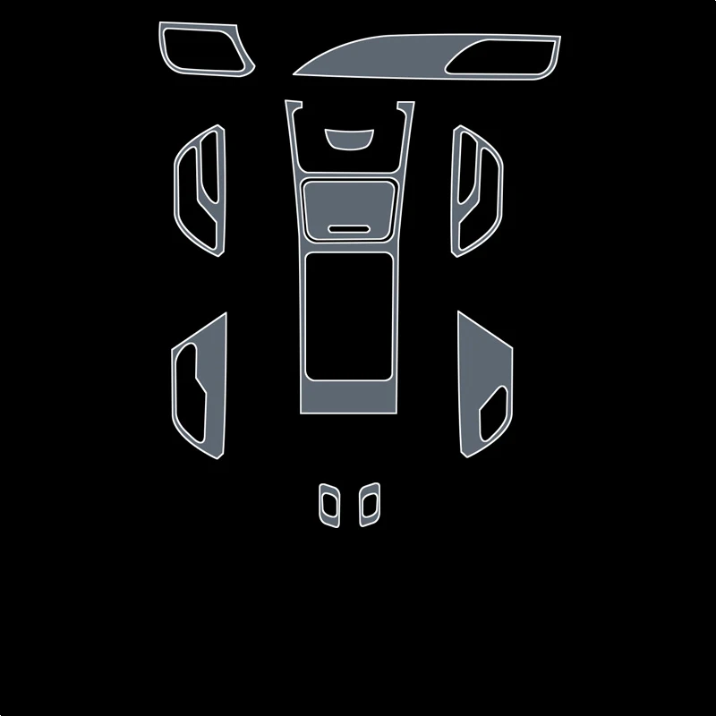 

Прозрачная пленка для интерьера из ТПУ для Lincoln Continental 2017-2022, Стикеры для центральной консоли, аксессуары для автомобиля