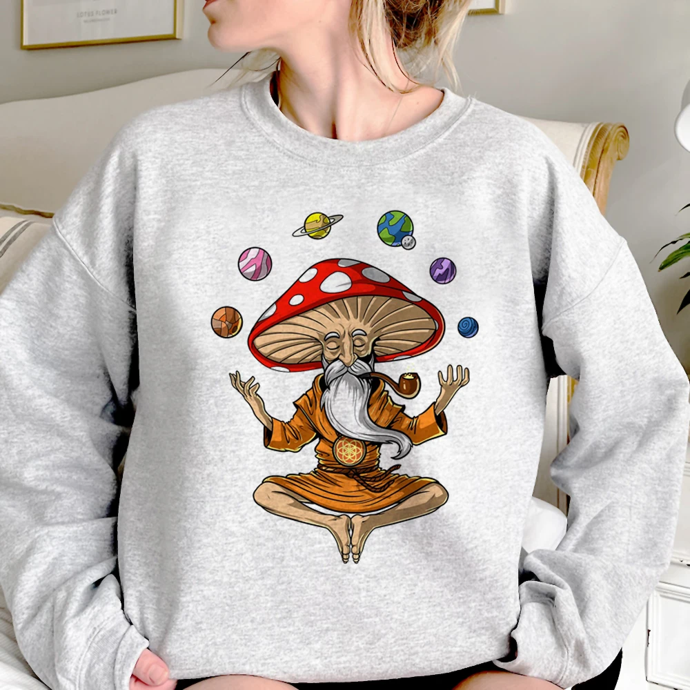 

Magic Mushrooms Alien Psychedelic hoodies women sweat y2k harajuku Hood women Kawaii sweatshirts
