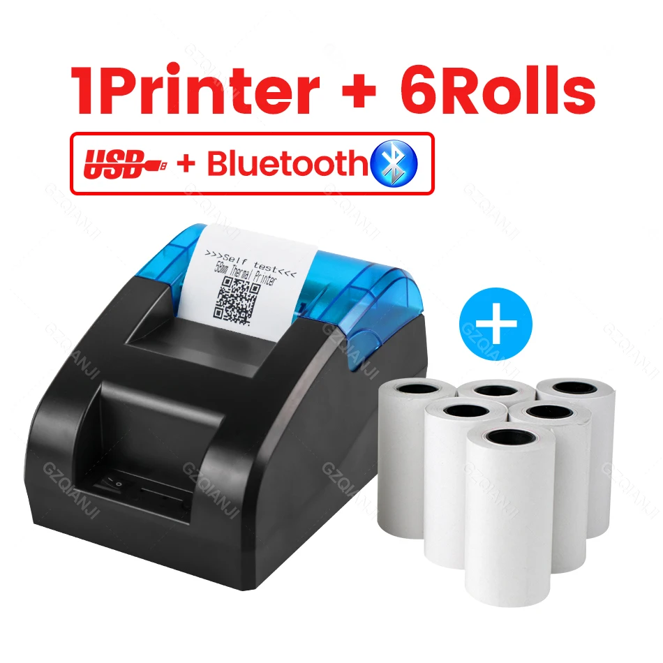 طابعة حرارية لاسلكية صغيرة تعمل بتقنية البلوتوث و...