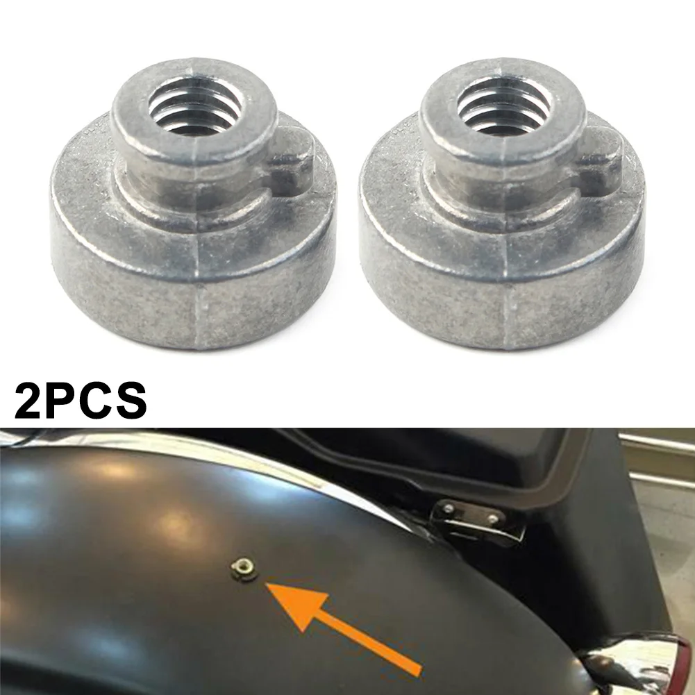 

2Pcs Motorcycel Rear Fender Passenger Seat Bolt Tab Screw Nut Knob Cover For Harley Dyna Softail Touring Sportster 1996-2021