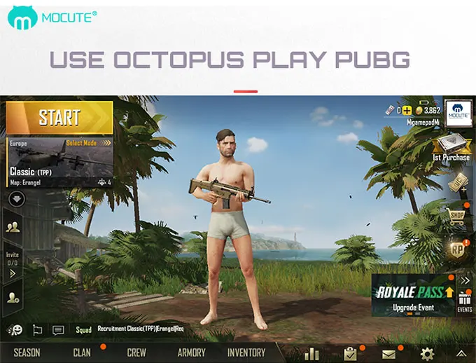 Mocute Gamepad 058 PUBG Controller For Cellphone Android Wireless Telescopic Joysticks For iPhone IOS13.4