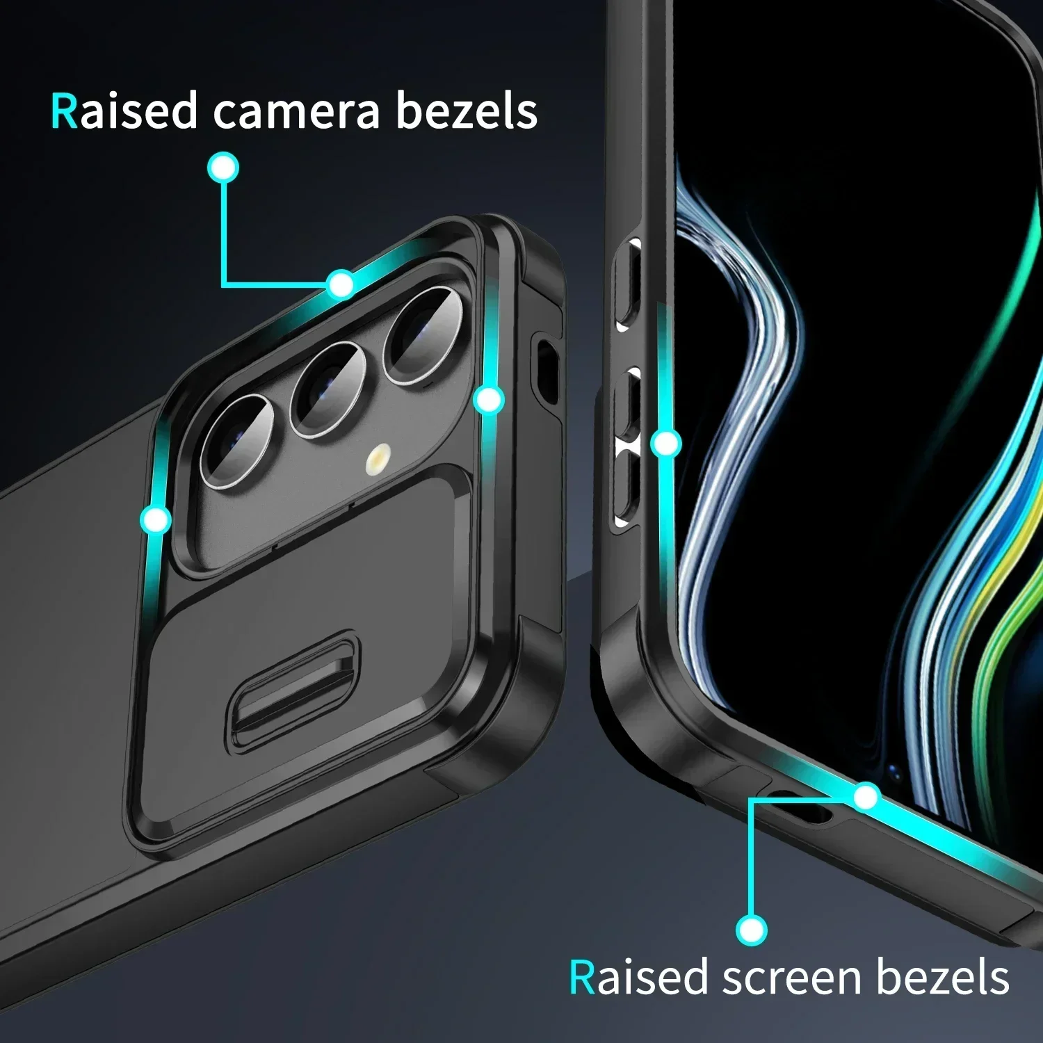 Slide Camera Armor Phone Case Cover