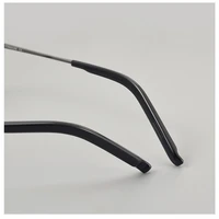 Откидная крышка S-400T, японский стиль, ацетат, чистый титан, овальная оправа для очков, оправа для бровей, мужские сверхлегкие очки — изображение 5