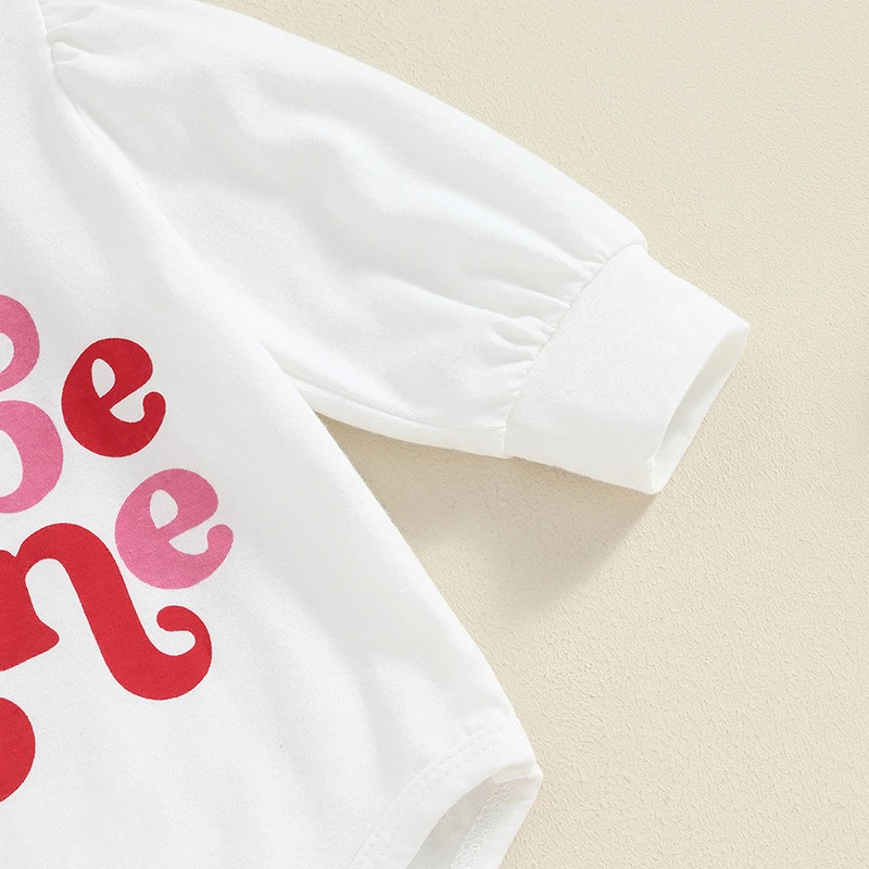 

Newborn Baby Girl Valentine s Outfits Long Sleeve Letters Print Sweatshirt Tops Bell Bottom Pants Spring Clothes