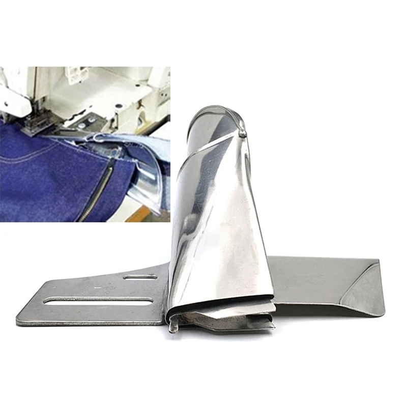 thumbnail interactive-video image 1 of Qiilu Industrial Flat Sewing Machine Accessory Overlock Binder Hemmer... 1 of 13