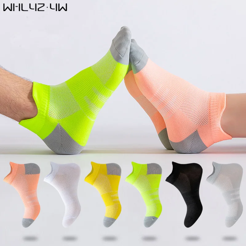 2 Paia Di Calzini Sportivi Alla Caviglia Fitness Uomo Donna Mesh Traspirante Ad Asciugatura Rapida Bici Da Corsa Outdoor Cycling Travel No Show Socks