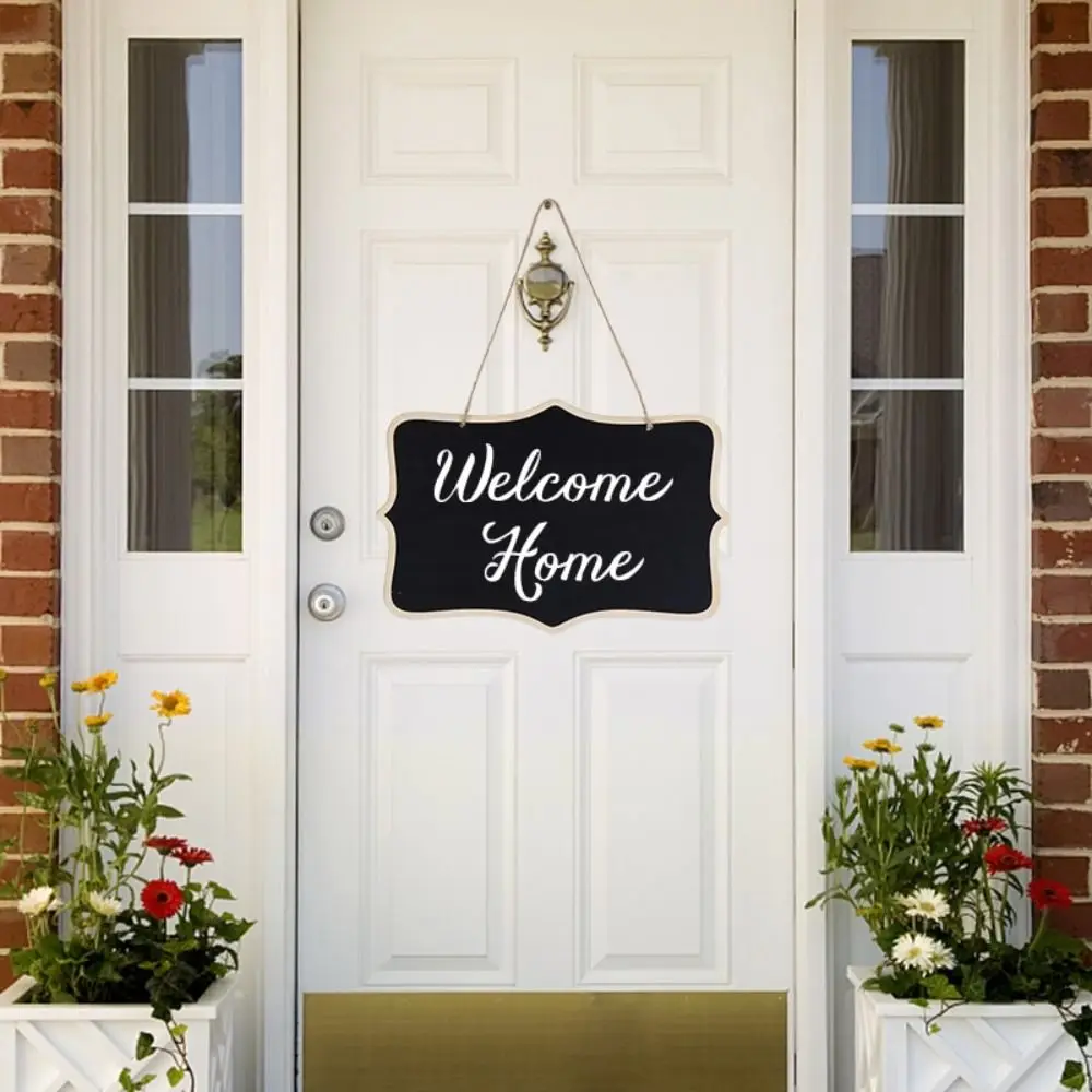 Wooden Blackboard Sign Message Board DIY Home Decor Hanging Plaque Chalkboard Ceremony Prop Mr Mrs Bridal Shower Decor wooden chalkboard wooden blackboard