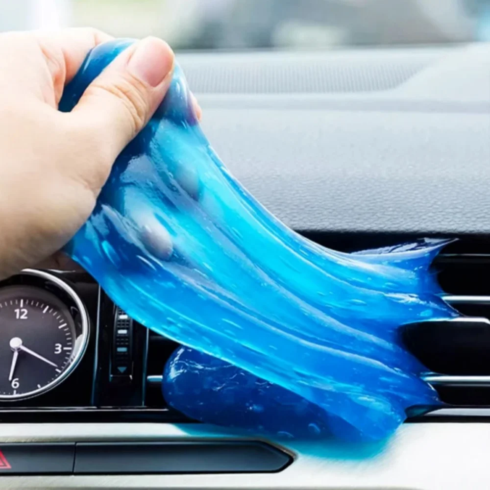 Car Cleaning Gel Air Vent Dust Cleaner Gel Slime Magic Super Clean Mud Clay Laptop Computer Keyboard Multifunction Cleaning Tool