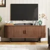 55" TV Stand with Power Outlet - Modern Entertainment Center for TVs up to 60 Inch with Adjustable Shelves and Storage 1