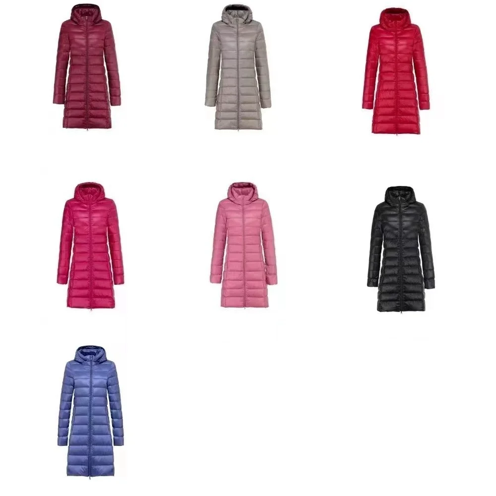 Description Picture 3 of item5XL 4XL Plus Long Down Jacket Women Winter Ultra Light Down Jacket Women With Hooded Down Coat Female Hat Detachable