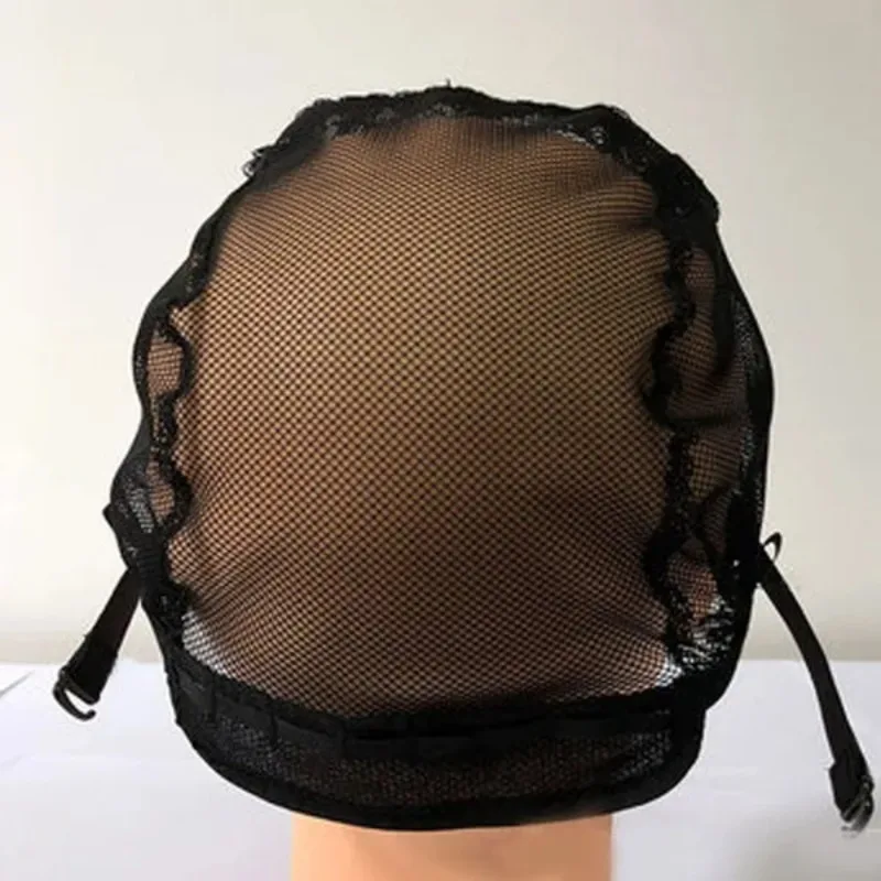 1 Pc Lace Hair Cap Cover Adjustable Strap Hair Wrapped Net Cap