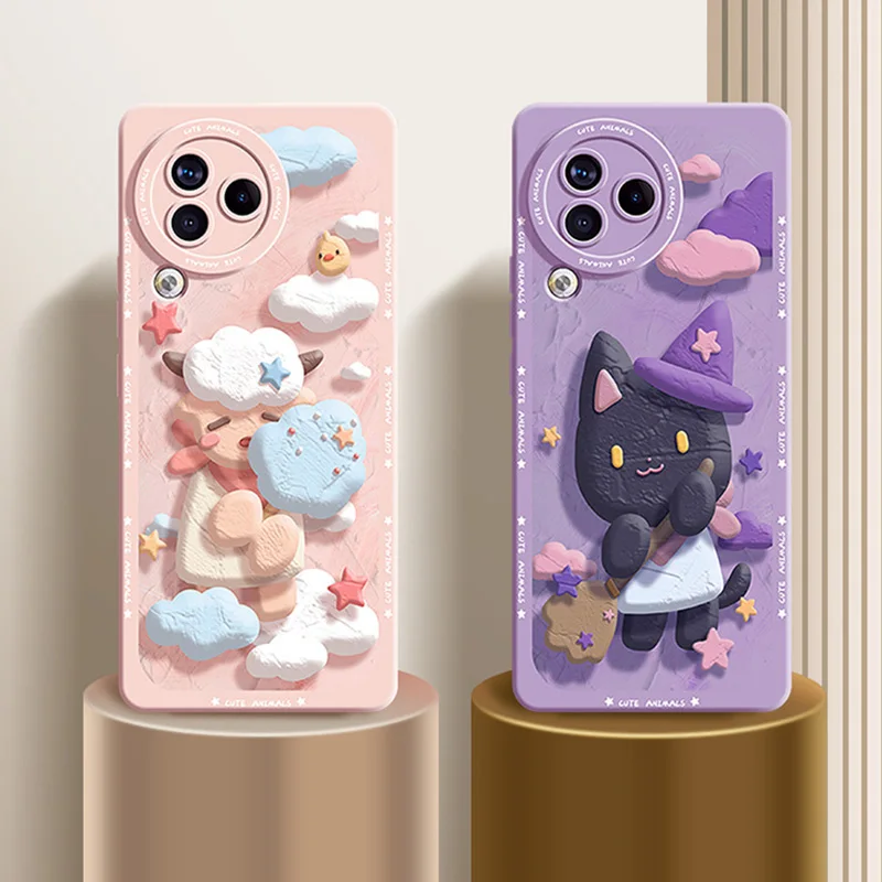 3D stereoscopic design suitable for Xiaomi Civi3 phone case, new cartoon full package, Xiaomi Civi2 skin friendly silicone MIUI